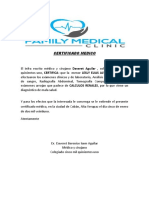 Certificado Medico