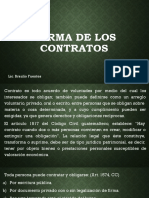 FORMA DE LOS CONTRATOS, EF2