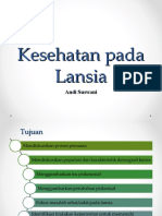 Kesehatan Pada Lansia Di Komunitas