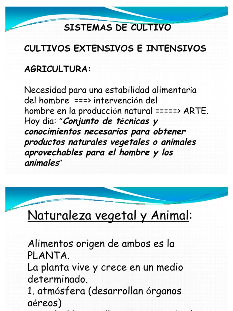 Diferencie Os Modelos Agrícolas Intensivos E Extensivos Exemplificando Os
