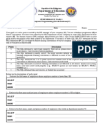 Computer Programming (Oracle Database) 11 - Q3 - PT3