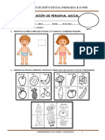 Examen de Personal Social I Bimestre