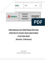 Programa Perforación Chuyán-1EXP - Mayo - 2022