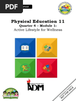 Physical Education 11: Active Lifestyle For Wellness