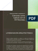 Canónes de Ruptura Art Nouveau