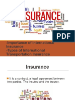 Importance of International Insurance - Types of International Transportation Insurance