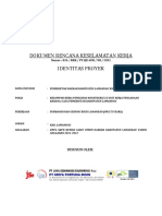 Dokumen Rencana Keselamatan Kerja Identitas Proyek: Nomor: 024 / RKK / PT - SJE-GFB / XII / 2021