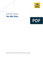 Two-Way Valve: Operating Manual