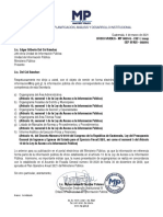 Organigramas e informes del MP de febrero 2021