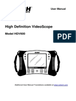 Videoscope HDV600 - User Manual