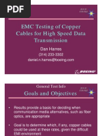 EMC Testing of Copper Cables For High Speed Data Transmission