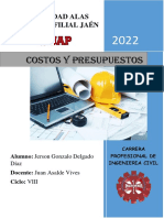Costos y Presupuestos - Jerson Delgado Díaz