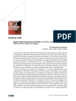 Reseña Del Libro: Reseña: "Detrás de La Guerra en Colombia". Ariel Ávila. Bogotá. Ed. Planeta. 2019