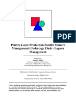 Poultry Layer Production Facility Manure Management: Undercage Flush - Lagoon Management