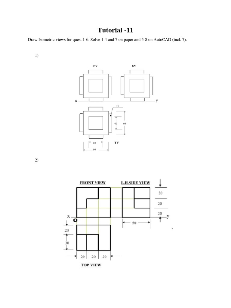 Isometric View Drawing Tutorial | PDF