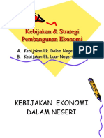Kebijakan Strategi Pembangunan Ekonomi