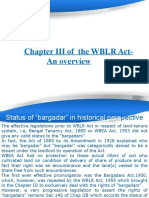 WBLR Act Chapter III Rights of Bargadars