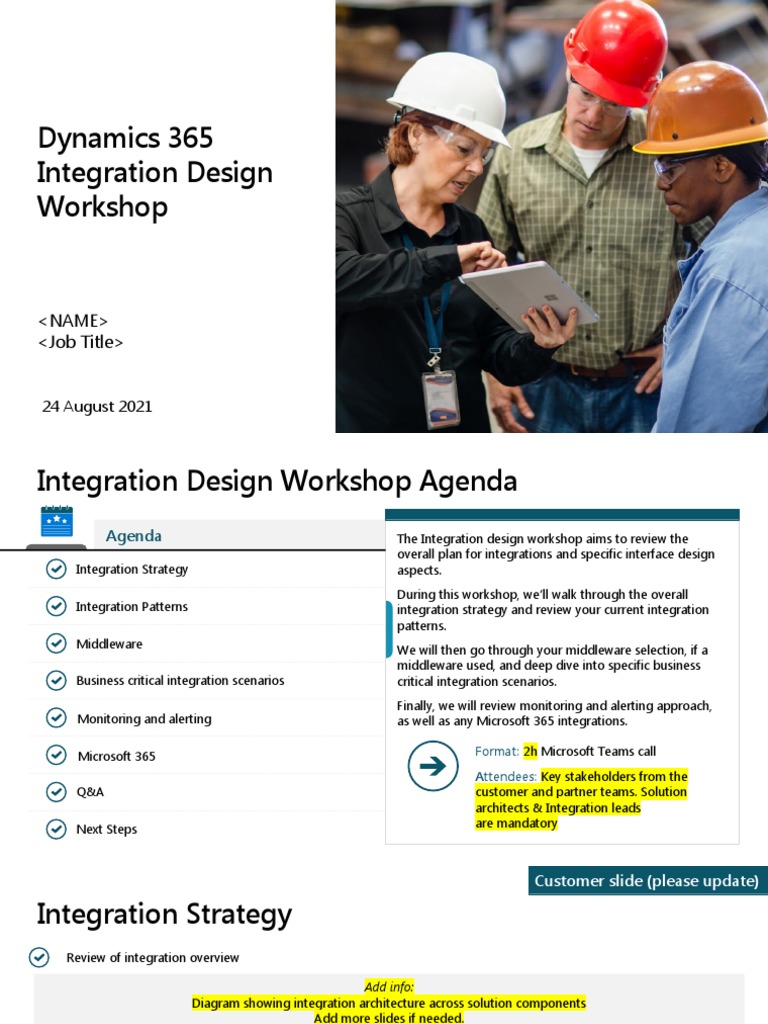 Dynamics 365 Integration Design Workshop | PDF | Business | Software
