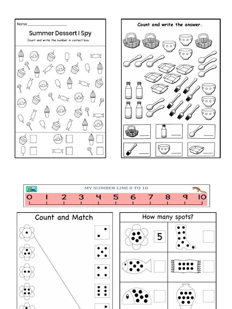 Count and Write The Number in Correct Box | PDF