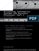 Accounting Information Systems and Business Processes Part I - The Processors