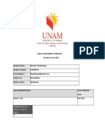 Codel Assignment Template Academic Year 2022: Assignment No (E.g. 1, 2 or 3, Etc.)