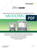 MV100/MV200: Paperless Recorder With FTP, E-Mail Sending, and Web Monitoring Functions