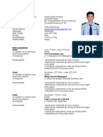 Personal Information CV