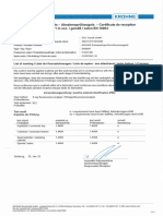 KR DK800 Material Certificate