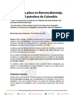 Comunicado Petro en Barrancabermeja