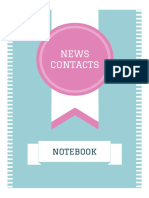 News Contacts: Notebook
