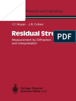 Noyan - Residual Stress - Measurement by Diffraction and Interpretation