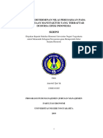 Analisis Determinan Nilai Perusahaan Manufaktur BEI