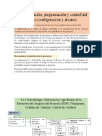 4.1 Planificación, Programación y Control Del Objetivo Configuración y Alcance