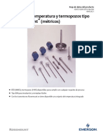 Hoja de Datos Del Producto Rosemount Sensores de Temperatura y Termopozos Métricos Tipo Din Es Es 88956