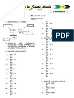 1 Secundaria Ejercicios de Division