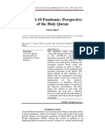 Covid-19 Pandemic - Perspective of The Holy Qur'An