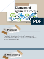 Elements of Management Process