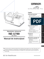Manual de Instrucţiuni: Nebulizator Ultrasonic