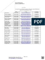 Lista Medicilor Veterinari Oficiali Cu Atributii de Control Din Cadrul DSVSA Arad