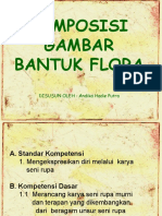 Komposisi Gambar Bantuk Flora