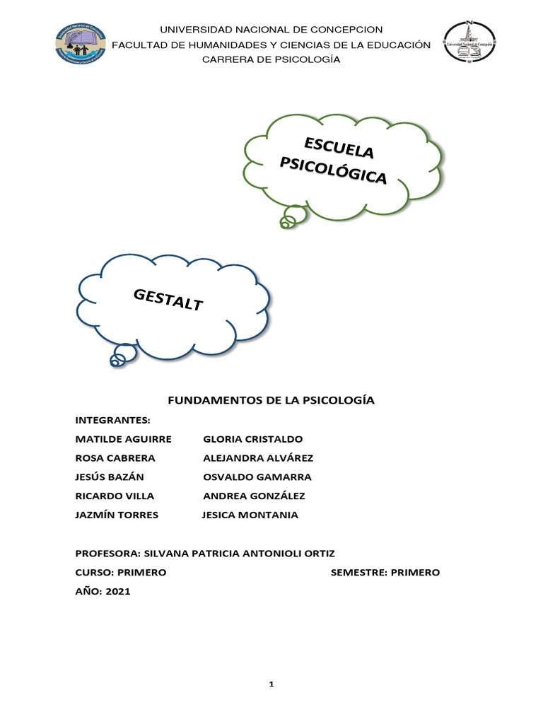 Psicologia de La Gestalt | PDF | Sicología | Percepción