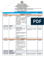 Weekly Home Learning Plan - Week 8, Q3