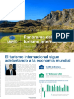 Panorama Del Turismo Internacional: Edición 2019