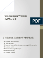 Perancangan Website UNIMALink