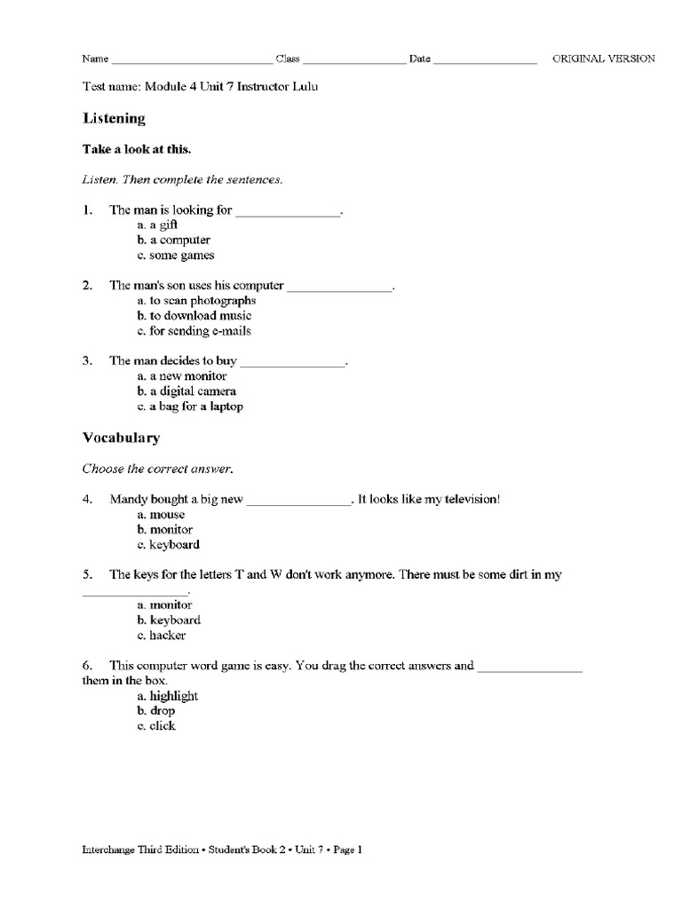 Module 6 Unit 7 | PDF