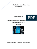 Chemical recycling of PET waste for environmental sustainability
