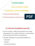 Electrical Installation Materials and Accessories: Chapter Three