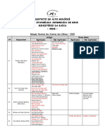 Lista Quadrimestral Da Igreja Evangélica Assembleia de Deus-2020-1