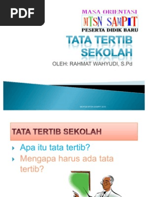 Tata Tertib Sekolah