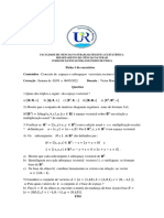 Conteúdos: Conceito de Espaços e Subespaços Vectoriais, Vectores L.D e LD - Bases